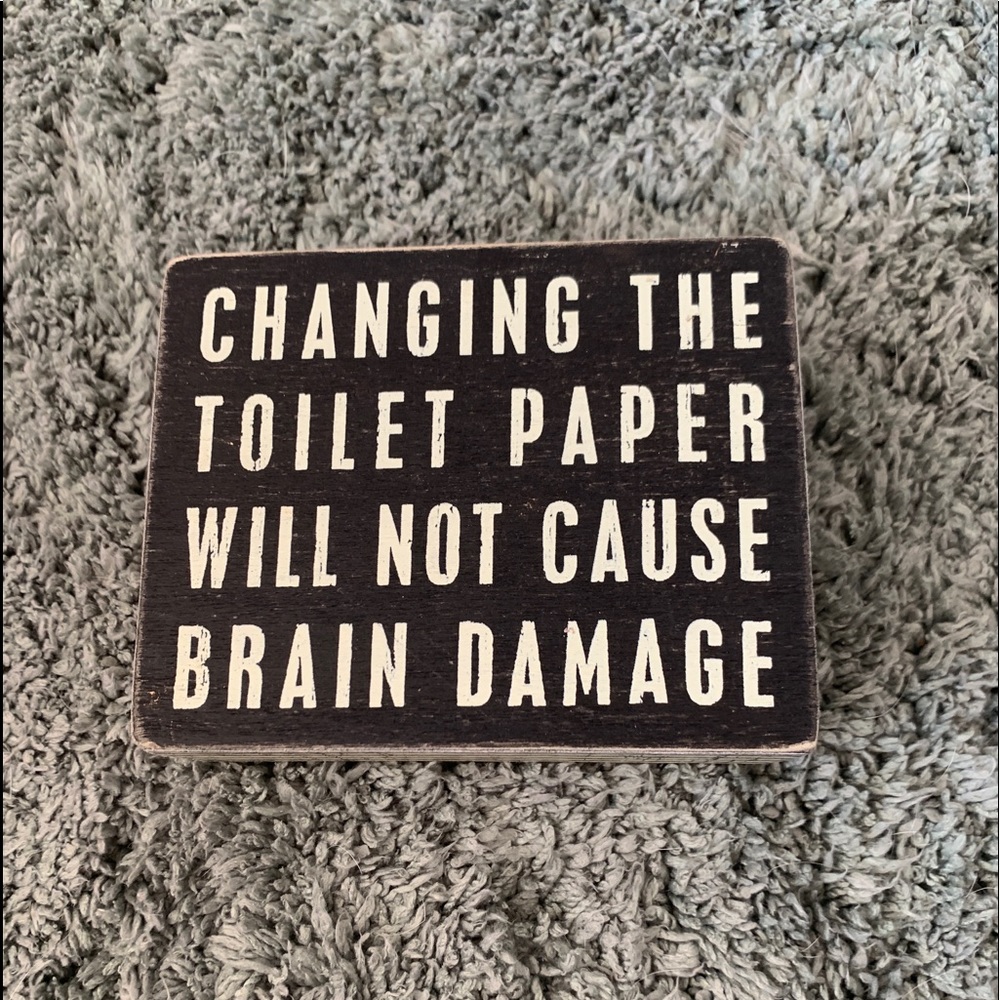 3x5 Box Sign - Bathroom